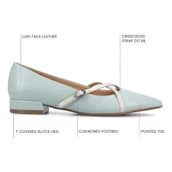 Journee Collection Camby Womens Pointed Closed Toe Ballet Flats