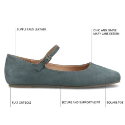 Journee Collection Carrie Womens Square Mary Jane Shoes