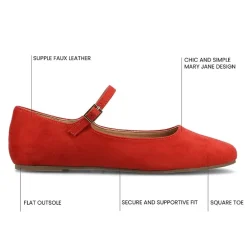 Journee Collection Carrie Womens Square Mary Jane Shoes