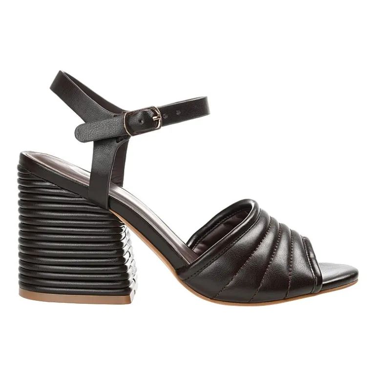 Journee Collection Charmaine Womens Round Open Toe Stacked Heel Pumps
