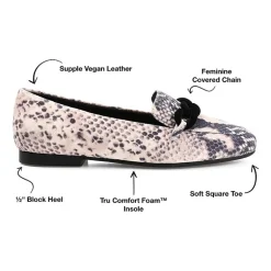 Journee Collection Cordell Womens Square Closed Toe Loafers