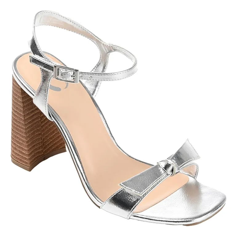Journee Collection Dianne Womens Round Open Toe Stacked Heel Pumps
