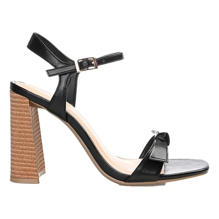 Journee Collection Dianne Womens Round Open Toe Stacked Heel Pumps