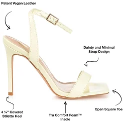 Journee Collection Dorian Womens Round Open Toe Stiletto Heel Pumps