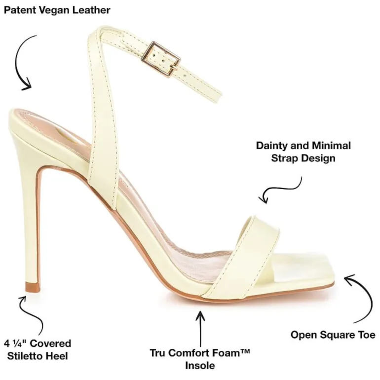 Journee Collection Dorian Womens Round Open Toe Stiletto Heel Pumps