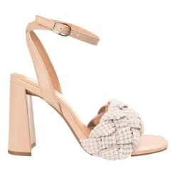 Journee Collection Dua Womens Round Open Toe Block Heel Pumps