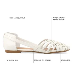 Journee Collection Ekko Womens Round Closed Toe Slip-On Shoe