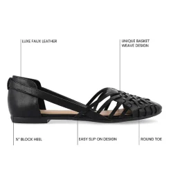 Journee Collection Ekko Womens Round Closed Toe Slip-On Shoe