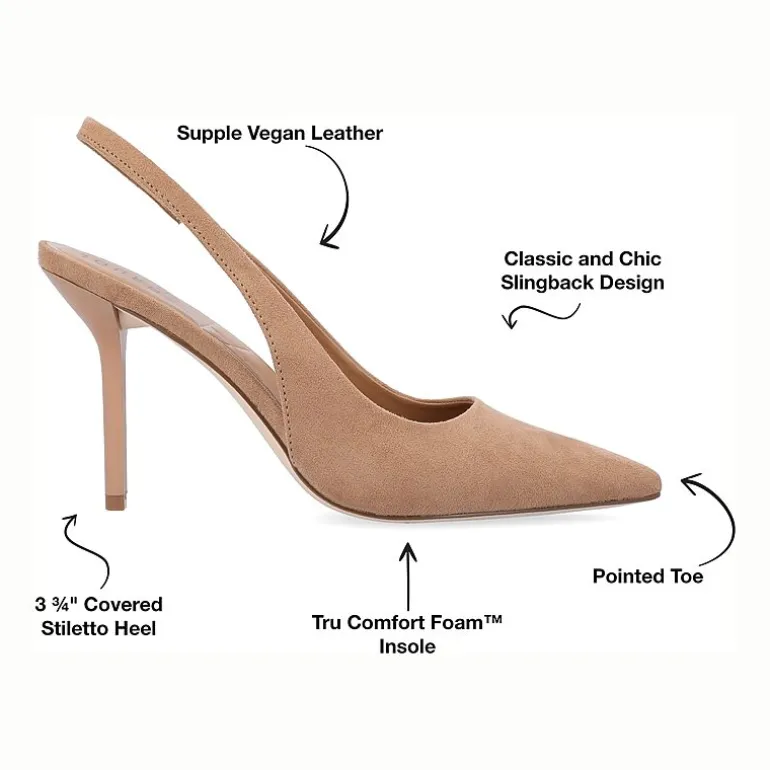 Journee Collection Elenney Womens Pointed Closed Toe Stiletto Heel Pumps
