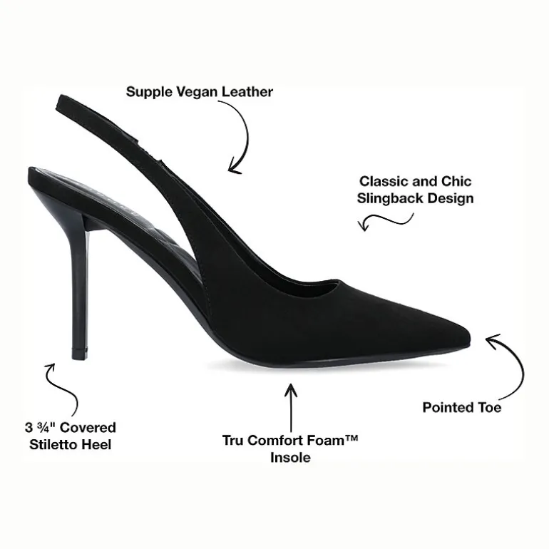 Journee Collection Elenney Womens Pointed Closed Toe Stiletto Heel Pumps