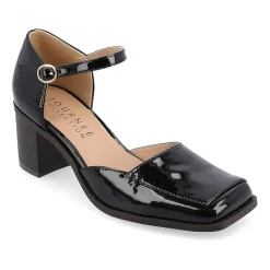 Journee Collection Evangeline Womens Moc Closed Toe Stacked Heel Pumps