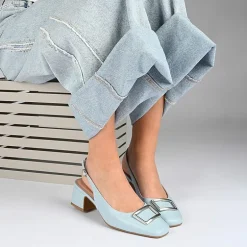 Journee Collection Everlee Womens Square Block Heel Pumps