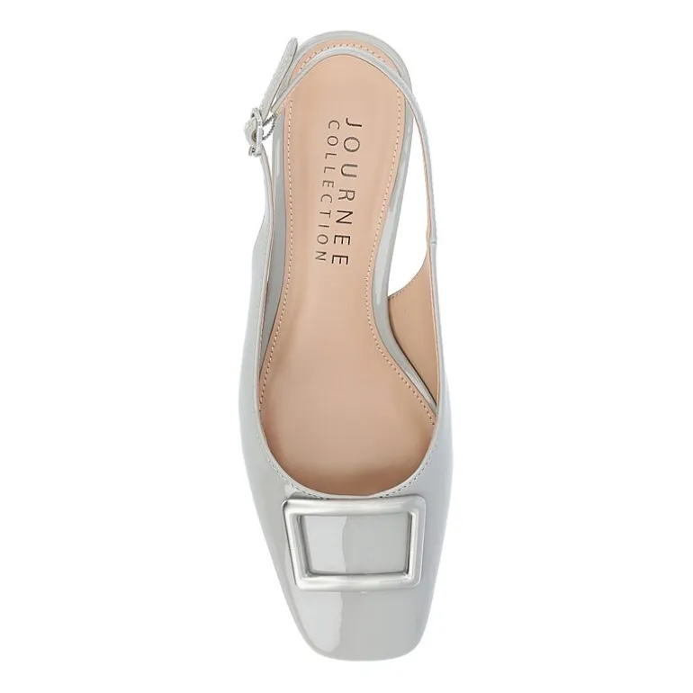 Journee Collection Everlee Womens Square Block Heel Pumps