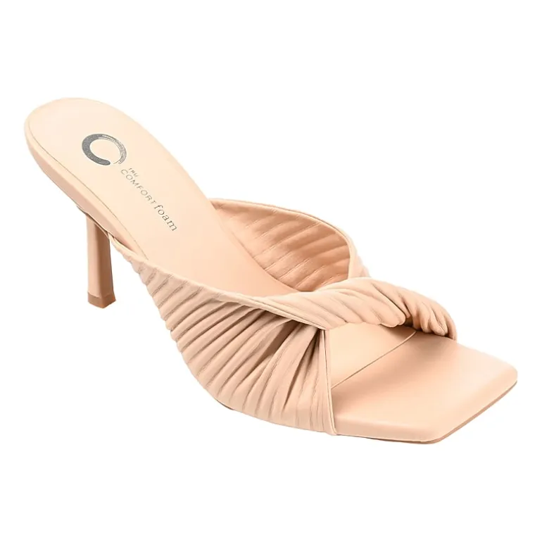 Journee Collection Greer Womens Round Open Toe Stiletto Heel Pumps