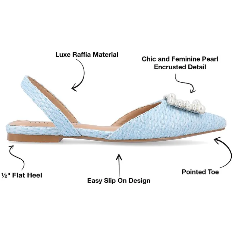 Journee Collection Hannae Womens Pointed Ballet Flats