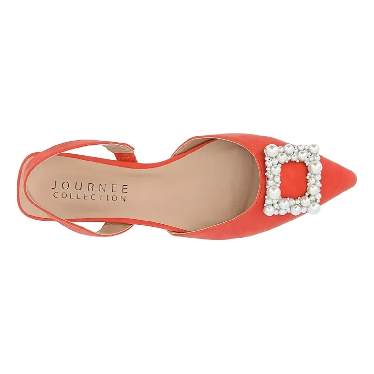 Journee Collection Hannae Womens Pointed Ballet Flats