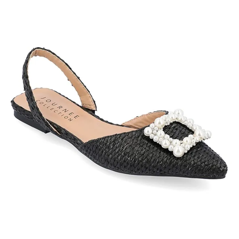 Journee Collection Hannae Womens Pointed Ballet Flats