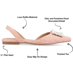 Journee Collection Hannae Womens Pointed Ballet Flats