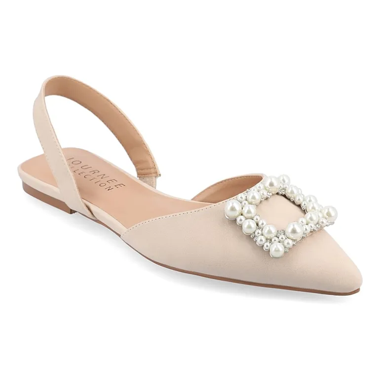 Journee Collection Hannae Womens Pointed Ballet Flats
