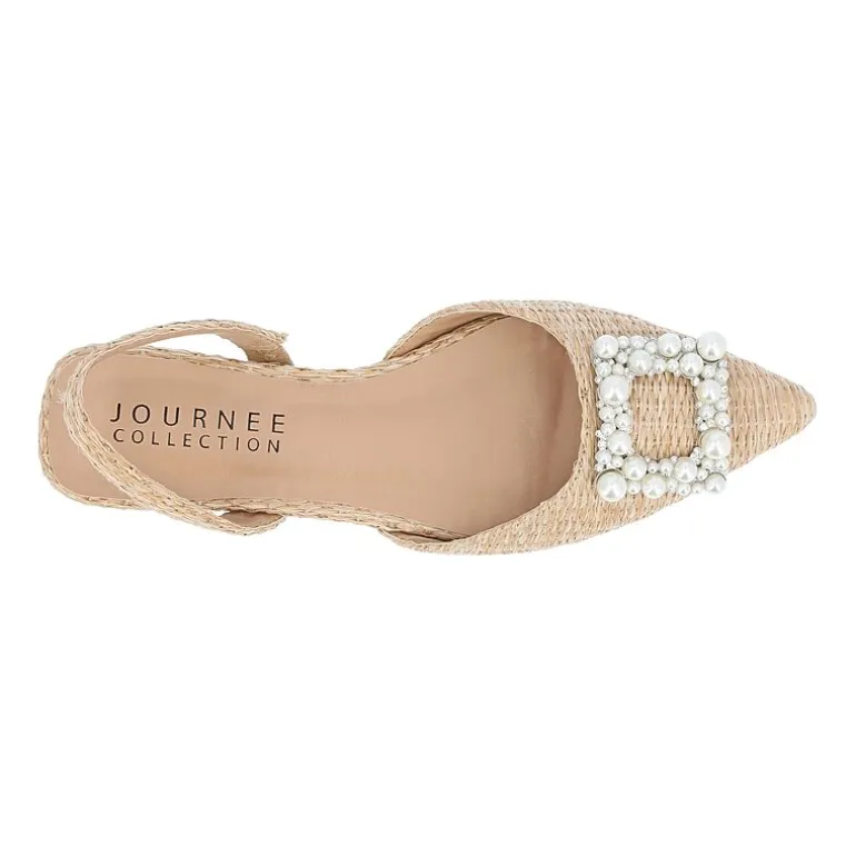 Journee Collection Hannae Womens Pointed Ballet Flats