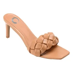 Journee Collection Hattie Womens Round Open Toe Stiletto Heel Pumps