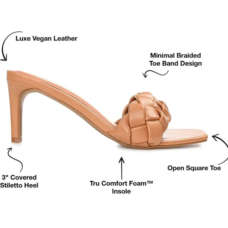 Journee Collection Hattie Womens Round Open Toe Stiletto Heel Pumps