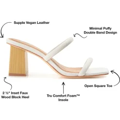 Journee Collection Henrietta Womens Round Open Toe Block Heel Pumps