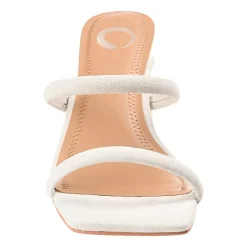 Journee Collection Henrietta Womens Round Open Toe Block Heel Pumps