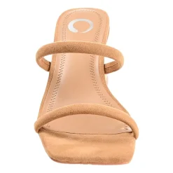 Journee Collection Henrietta Womens Round Open Toe Block Heel Pumps