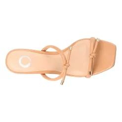 Journee Collection Jessa Womens Round Open Toe Block Heel Pumps