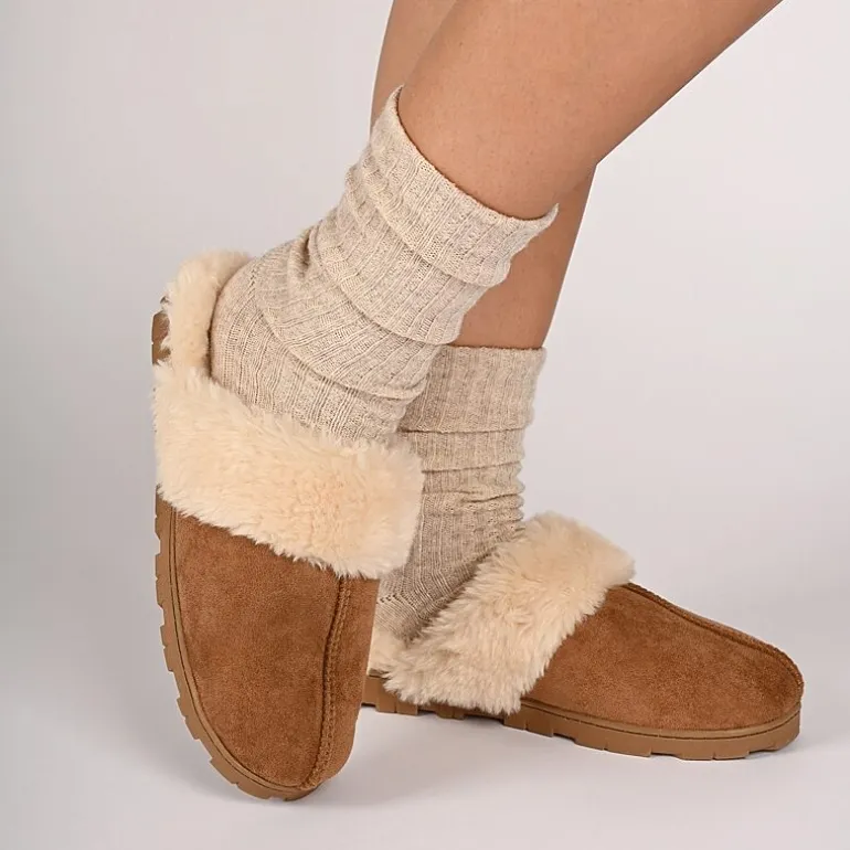 Journee Collection Kalli Womens Slip-On Slippers