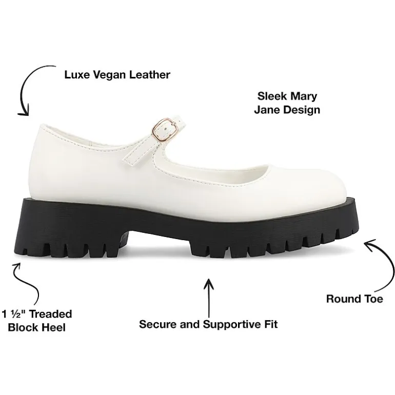 Journee Collection Kamie Womens Round Closed Toe Mary Jane Shoes