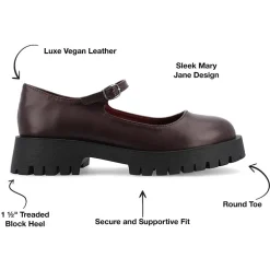 Journee Collection Kamie Womens Round Closed Toe Mary Jane Shoes