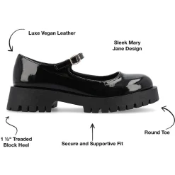 Journee Collection Kamie Womens Round Closed Toe Mary Jane Shoes