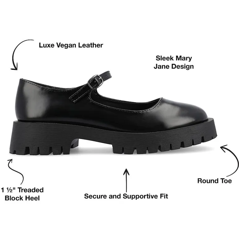 Journee Collection Kamie Womens Round Closed Toe Mary Jane Shoes