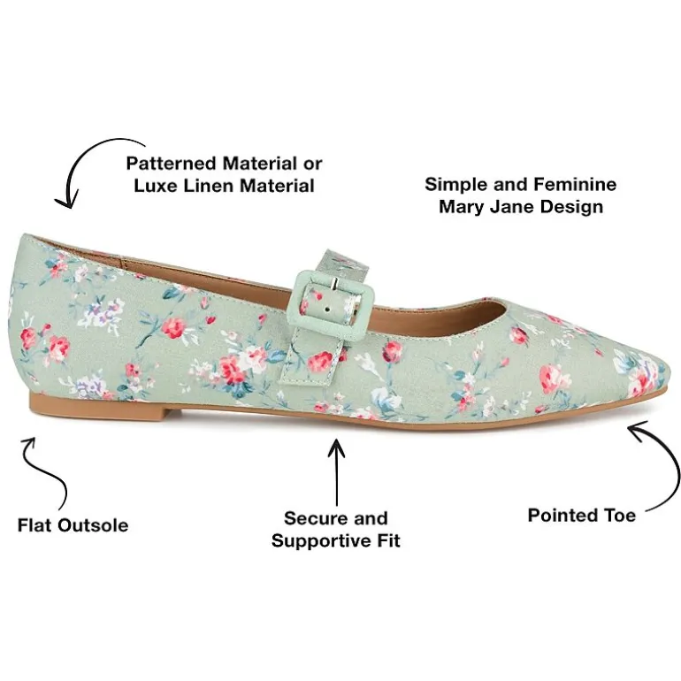 Journee Collection Karissa Womens Round Closed Toe Ballet Flats