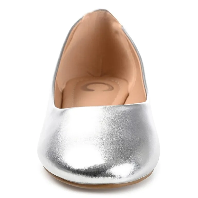 Journee Collection Kavn Womens Round Ballet Flats