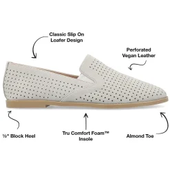 Journee Collection Lucie Womens Round Closed Toe Loafers