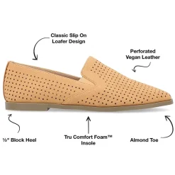 Journee Collection Lucie Womens Round Closed Toe Loafers
