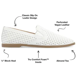Journee Collection Lucie Womens Round Closed Toe Loafers