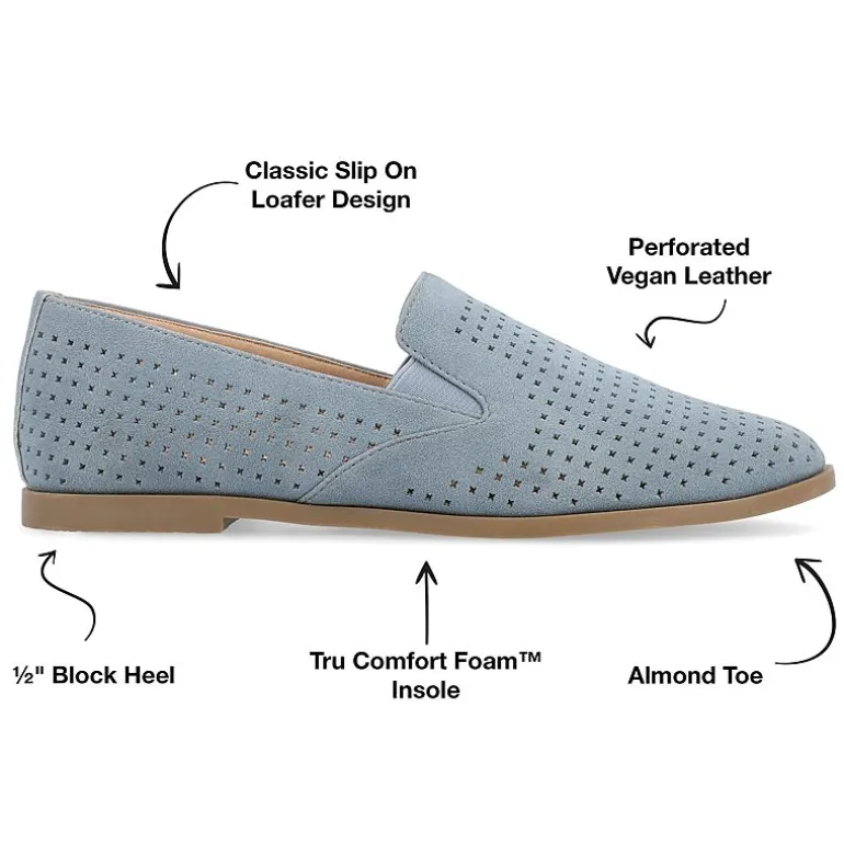Journee Collection Lucie Womens Round Closed Toe Loafers