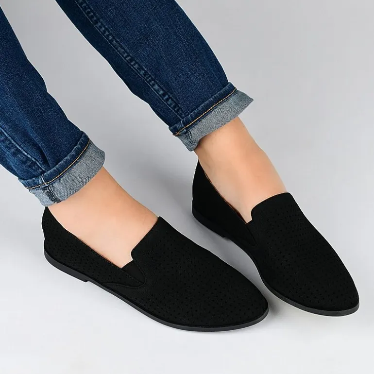 Journee Collection Lucie Womens Round Closed Toe Loafers