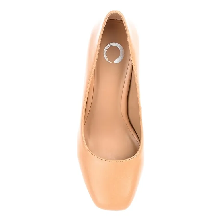 Journee Collection Monalee Womens Square Closed Toe Stiletto Heel Pumps