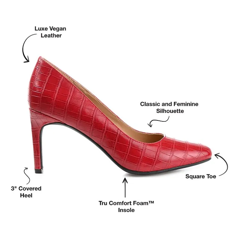 Journee Collection Monalee Womens Square Closed Toe Stiletto Heel Pumps