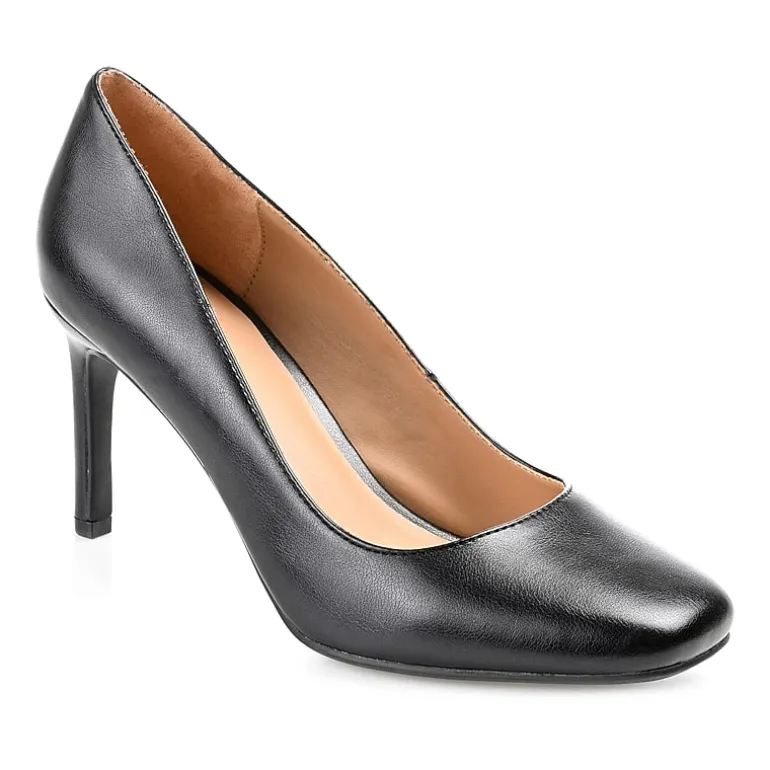 Journee Collection Monalee Womens Square Closed Toe Stiletto Heel Pumps