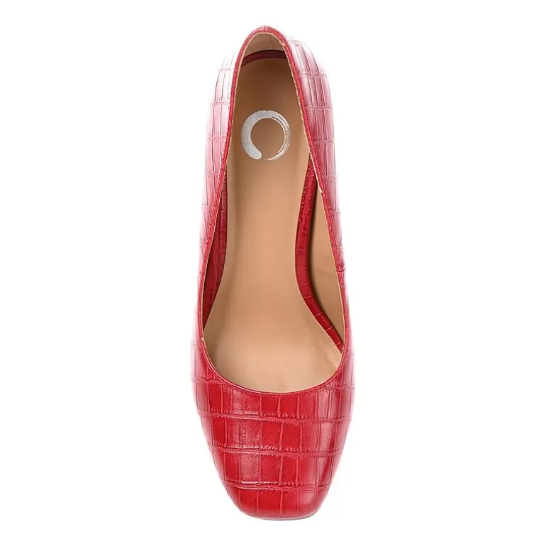 Journee Collection Monalee Womens Square Closed Toe Stiletto Heel Pumps