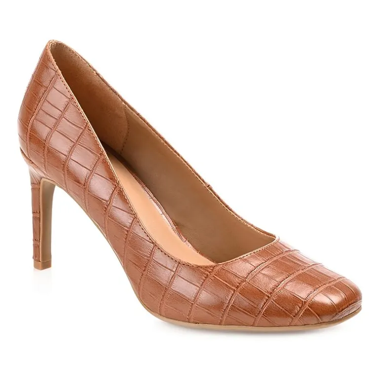 Journee Collection Monalee Womens Square Closed Toe Stiletto Heel Pumps