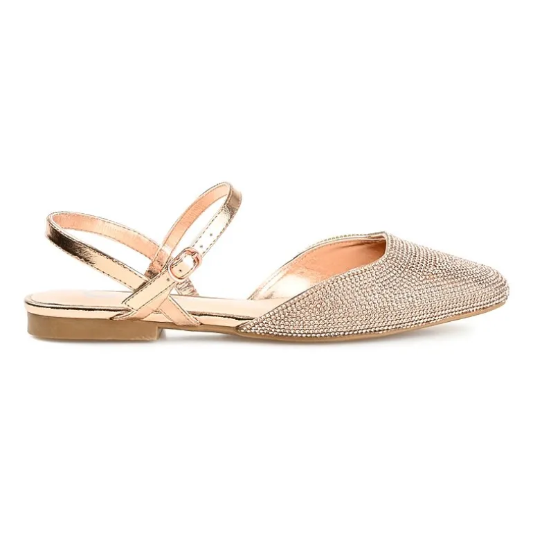 Journee Collection Nysha Womens Square Ballet Flats
