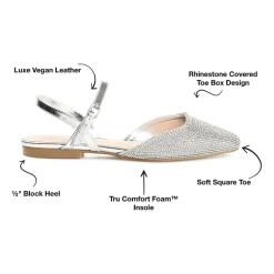 Journee Collection Nysha Womens Square Ballet Flats