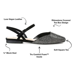 Journee Collection Nysha Womens Square Ballet Flats
